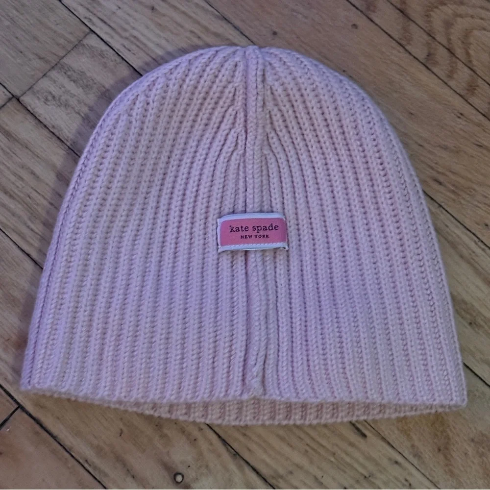 Kate Spade Light Pink English Rose Knit Hat and Gloves Set - BNWOT - Picture 7 of 7